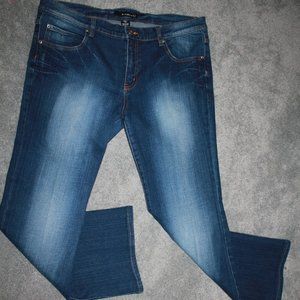 Shorty Size 17 full length Jeans Washed out faded